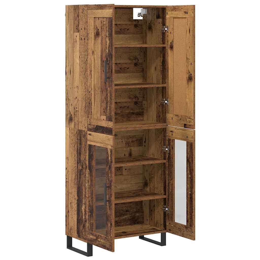 Highboard Gammelt træ 69,5 x 34 x 180 cm Konstrueret træ