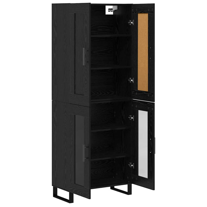 Highboard Sort eg 69,5 x 34 x 180 cm Konstrueret træ