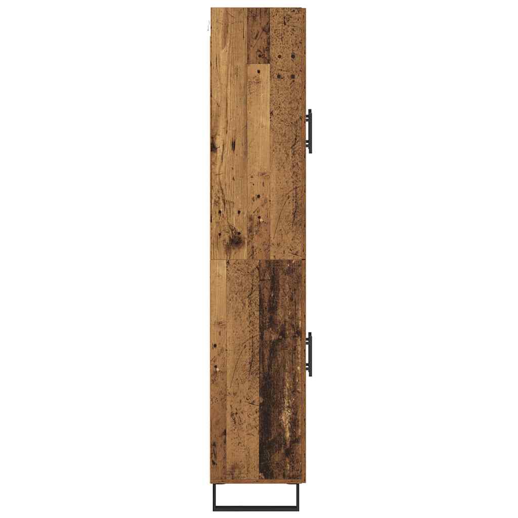 Highboard 2 pcs Gammelt træ 69,5 x 34 x 180 cm
