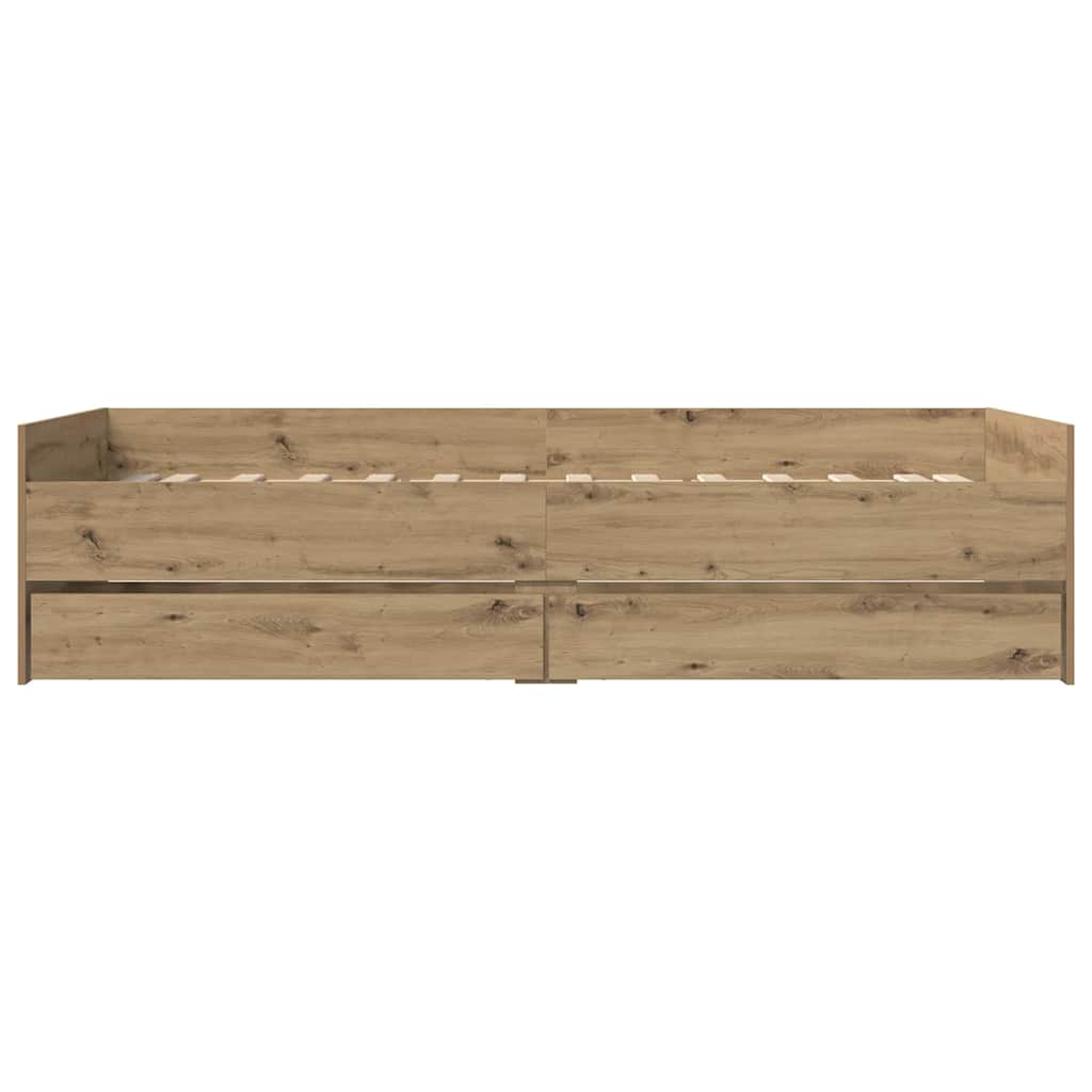 Sengestel Artisan Egetræ 100 x 200 cm Massiv fyrretræ