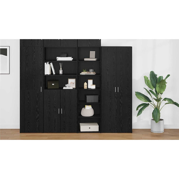 Kabinet Sort eg 50 x 41 x 185 cm Konstrueret træ