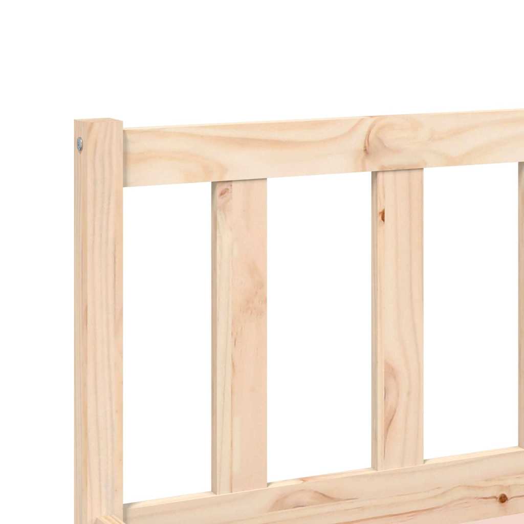 Sengestel Naturfarvet 152 x 203 cm Massivt fyrretræ
