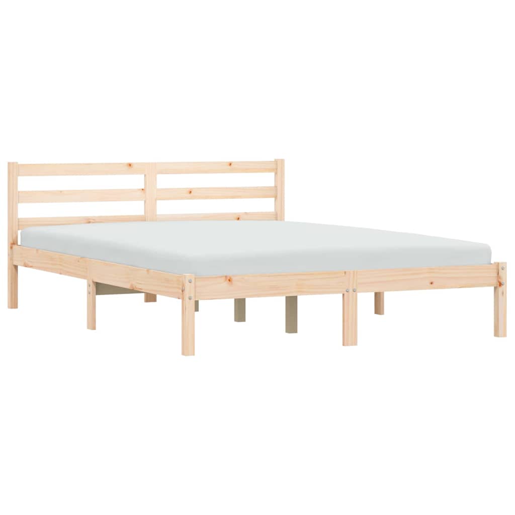 Sengestel Naturfarvet 208,5 x 157,5 x 69,5 cm Massivt fyrretræ