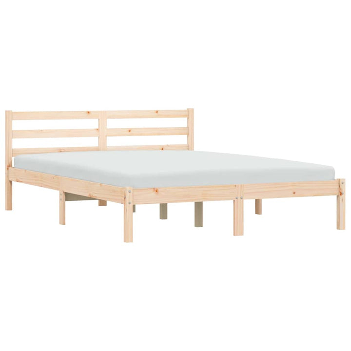 Sengestel Naturfarvet 208,5 x 157,5 x 69,5 cm Massivt fyrretræ