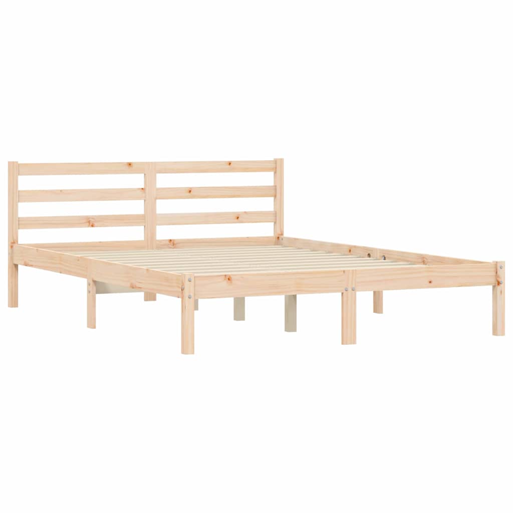 Sengestel Naturfarvet 208,5 x 157,5 x 69,5 cm Massivt fyrretræ