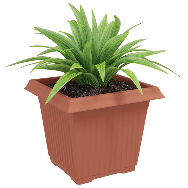 Firkantet Blomsterkrukke 6 pcs Mursten Rød 33 x 33 x 26 cm