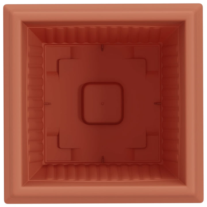 Firkantet Blomsterkrukke 6 pcs Mursten Rød 33 x 33 x 26 cm