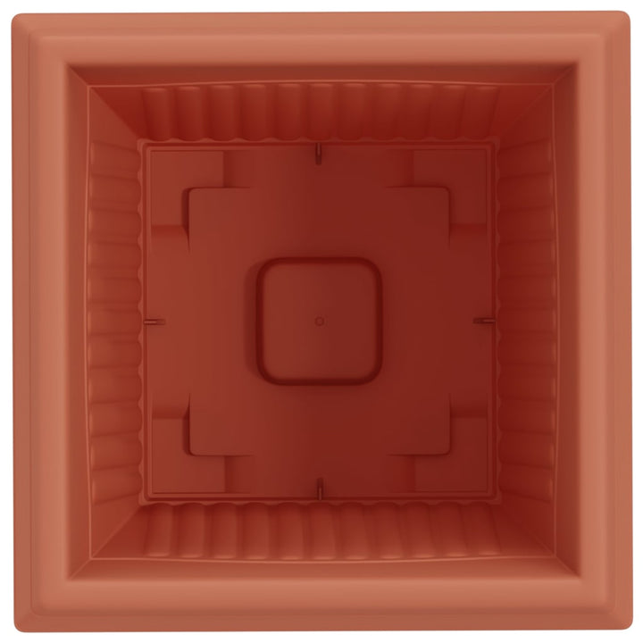 Firkantet Blomsterkrukke 6 pcs Mursten Rød 38 x 38 x 30 cm