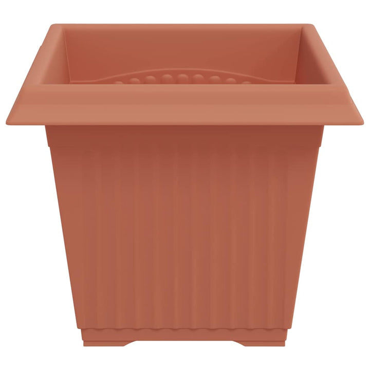 Firkantet Blomsterkrukke 24 pcs Mursten Rød 20 x 20 x 16 cm