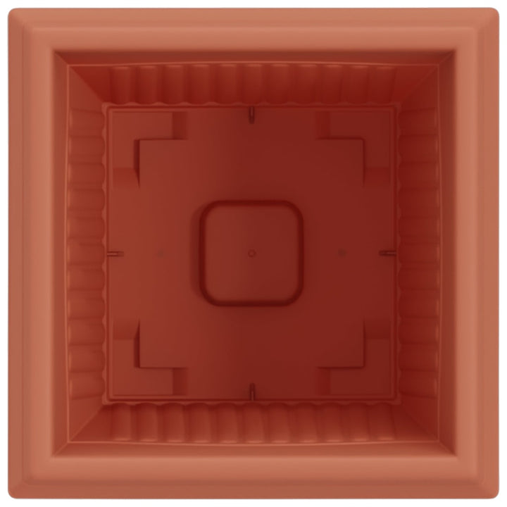 Firkantet Blomsterkrukke 24 pcs Mursten Rød 20 x 20 x 16 cm
