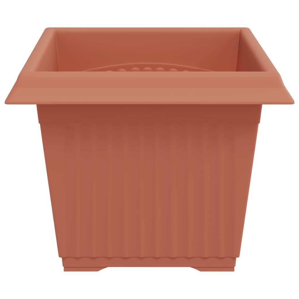 Firkantet Blomsterkrukke 24 pcs Mursten Rød 23 x 23 x 17,5 cm
