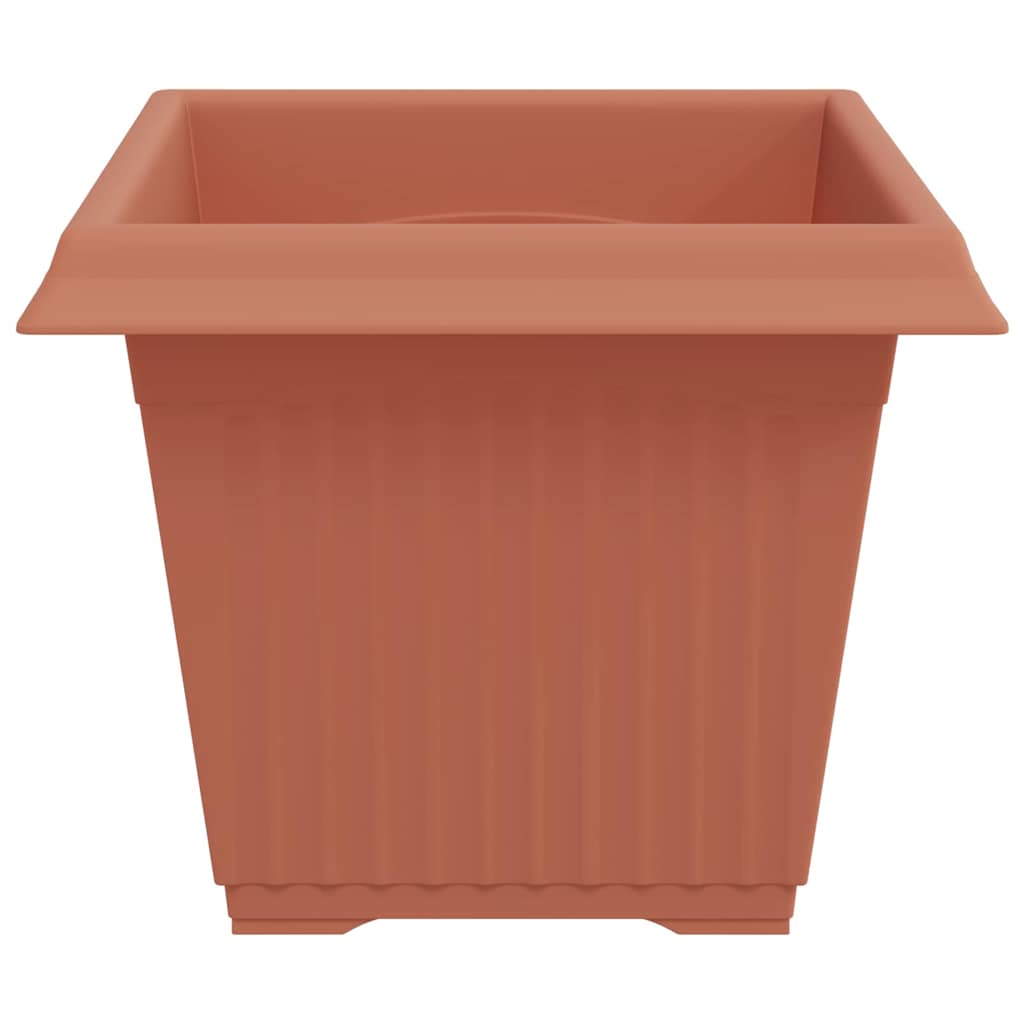 Firkantet Blomsterkrukke 24 pcs Mursten Rød 28,5 x 28,5 x 22 cm