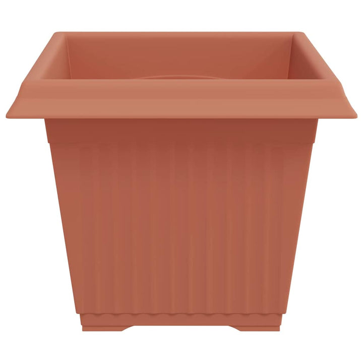 Firkantet Blomsterkrukke 24 pcs Mursten Rød 28,5 x 28,5 x 22 cm