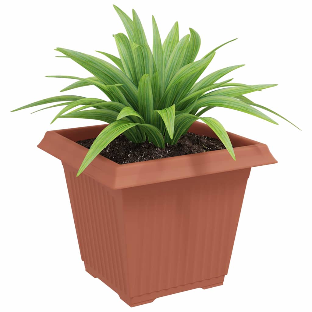 Firkantet Blomsterkrukke 24 pcs Mursten Rød 38 x 38 x 30 cm