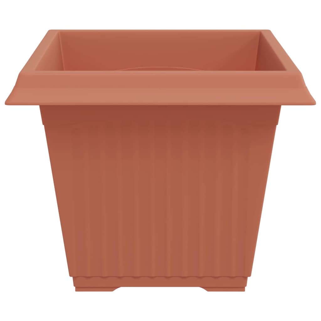 Firkantet Blomsterkrukke 24 pcs Mursten Rød 43 x 43 x 33,5 cm