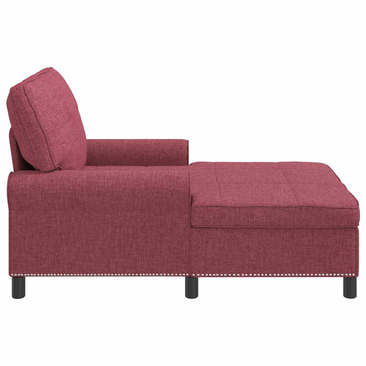 Chaise Lounge med pude Vinrød 91 x 157 x 91 cm Stof
