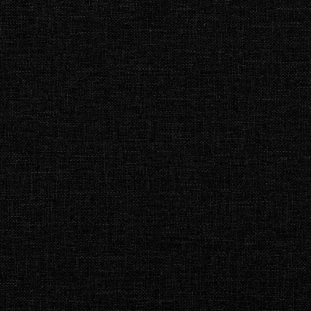 Chaise lounge med volant med pude med pude 3 pcs Sort Stof