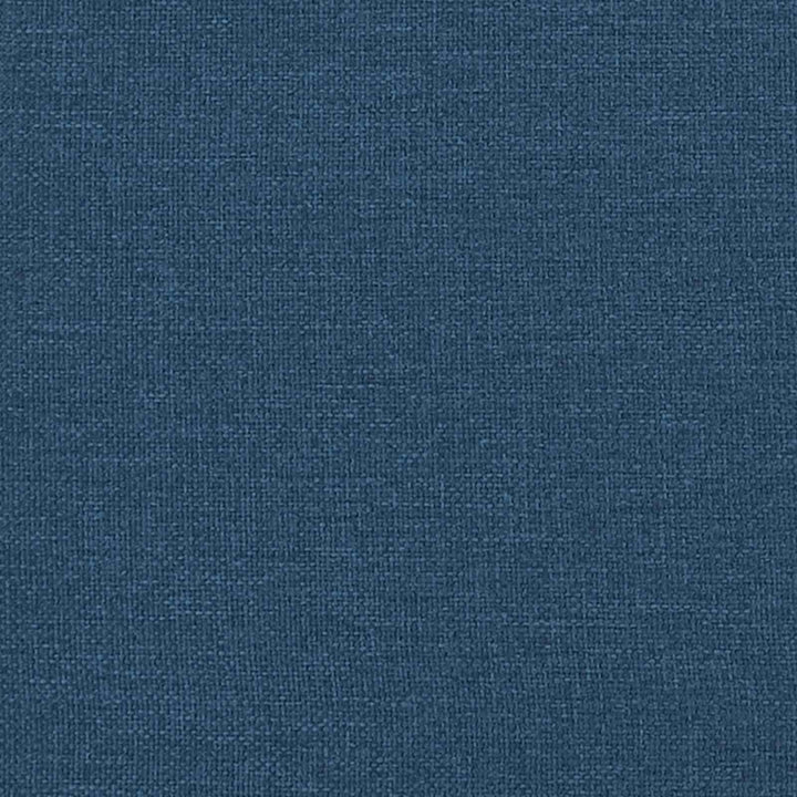 Chaise lounge med volant med pude med pude 3 pcs Blå Stof