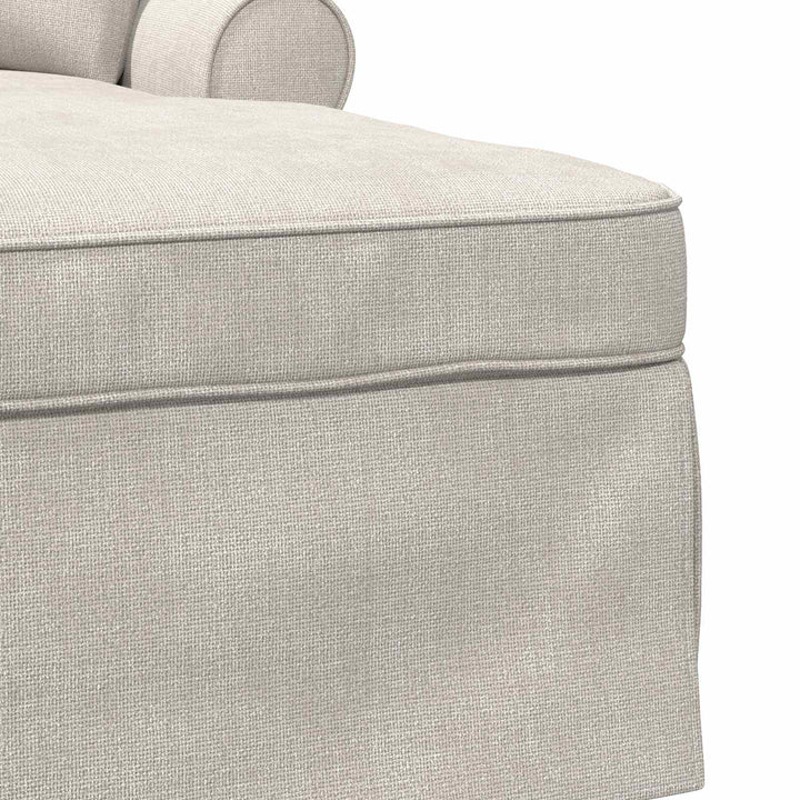 Chaise lounge med volant Cremefarvet 157 x 91 x 91 cm ARES
