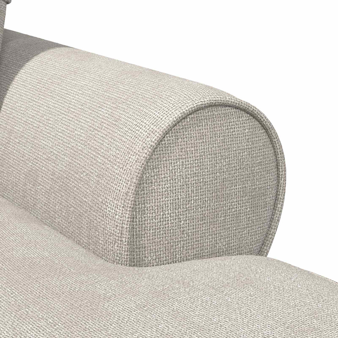 Chaise lounge med volant Cremefarvet 157 x 91 x 91 cm ARES