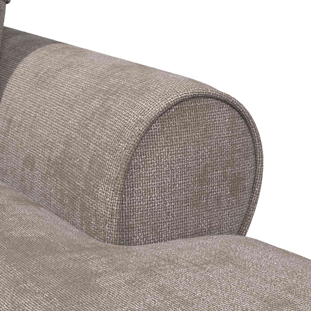 Chaise lounge med volant Sandfarvet 157 x 91 x 91 cm ARES