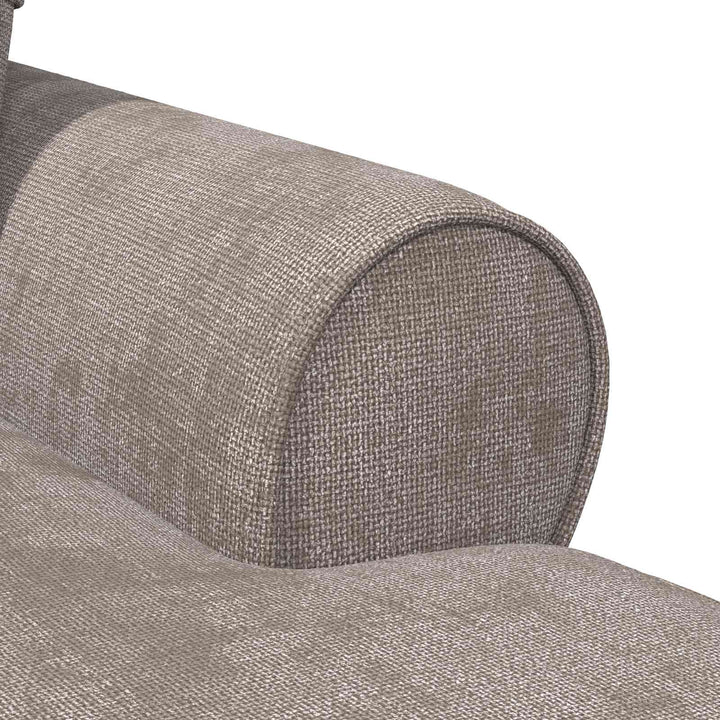 Chaise lounge med volant Sandfarvet 157 x 91 x 91 cm ARES