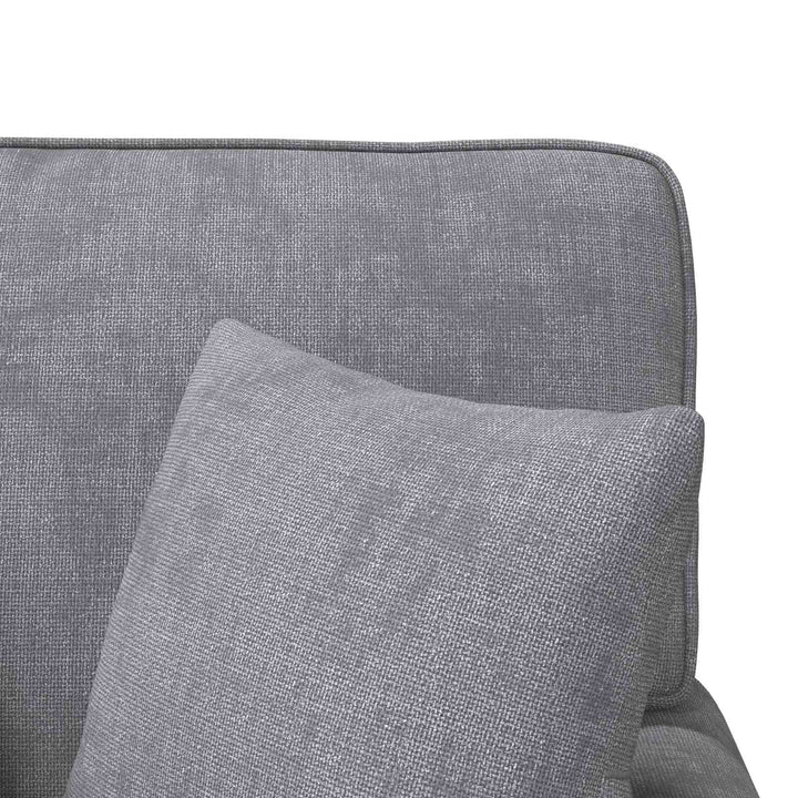 Chaise lounge med volant med pude Lysegrå 157 x 91 x 91 cm ARES