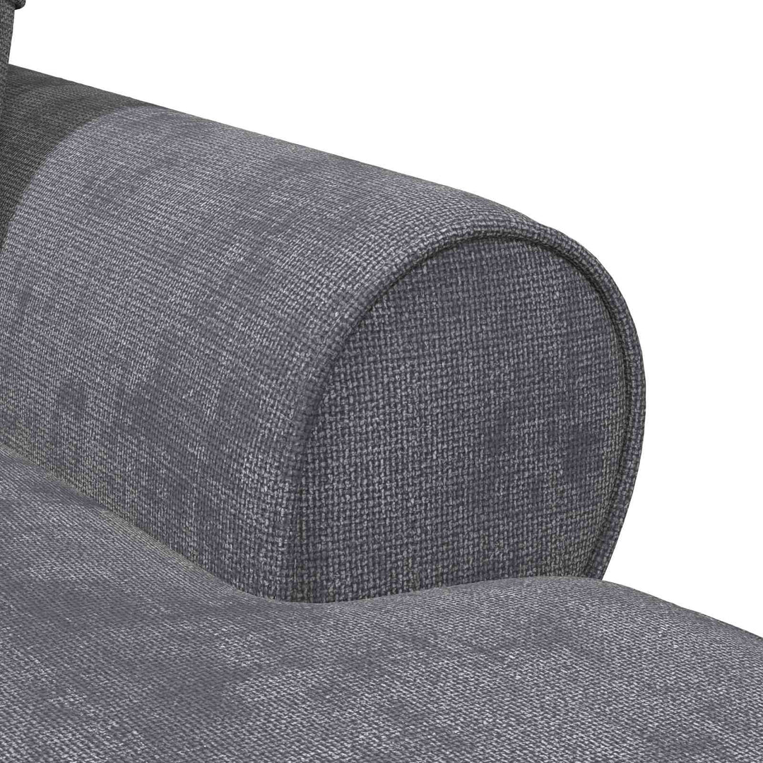 Chaise lounge med volant Mørkegrå 157 x 91 x 91 cm ARES