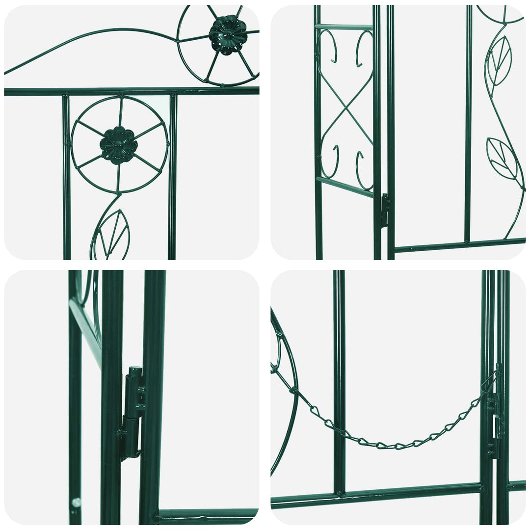 Havebue Ensfarvet Grøn 115 x 37 x 226 cm