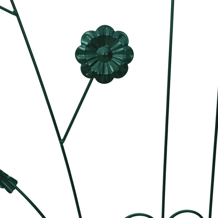 Havehegn 3 pcs Grøn 110 x 40 cm Stål