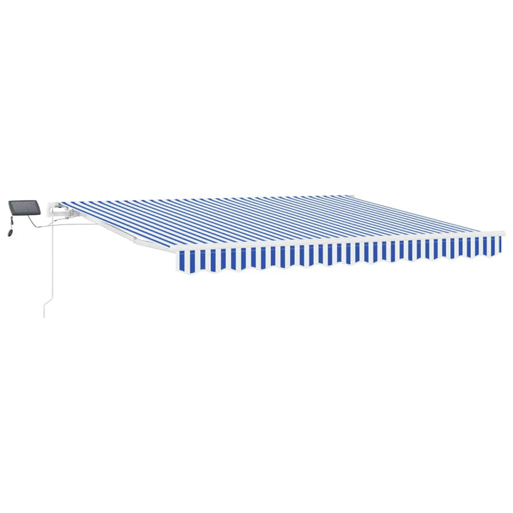 Utrækkelig Markise Blå og Hvid 350 x 250 cm