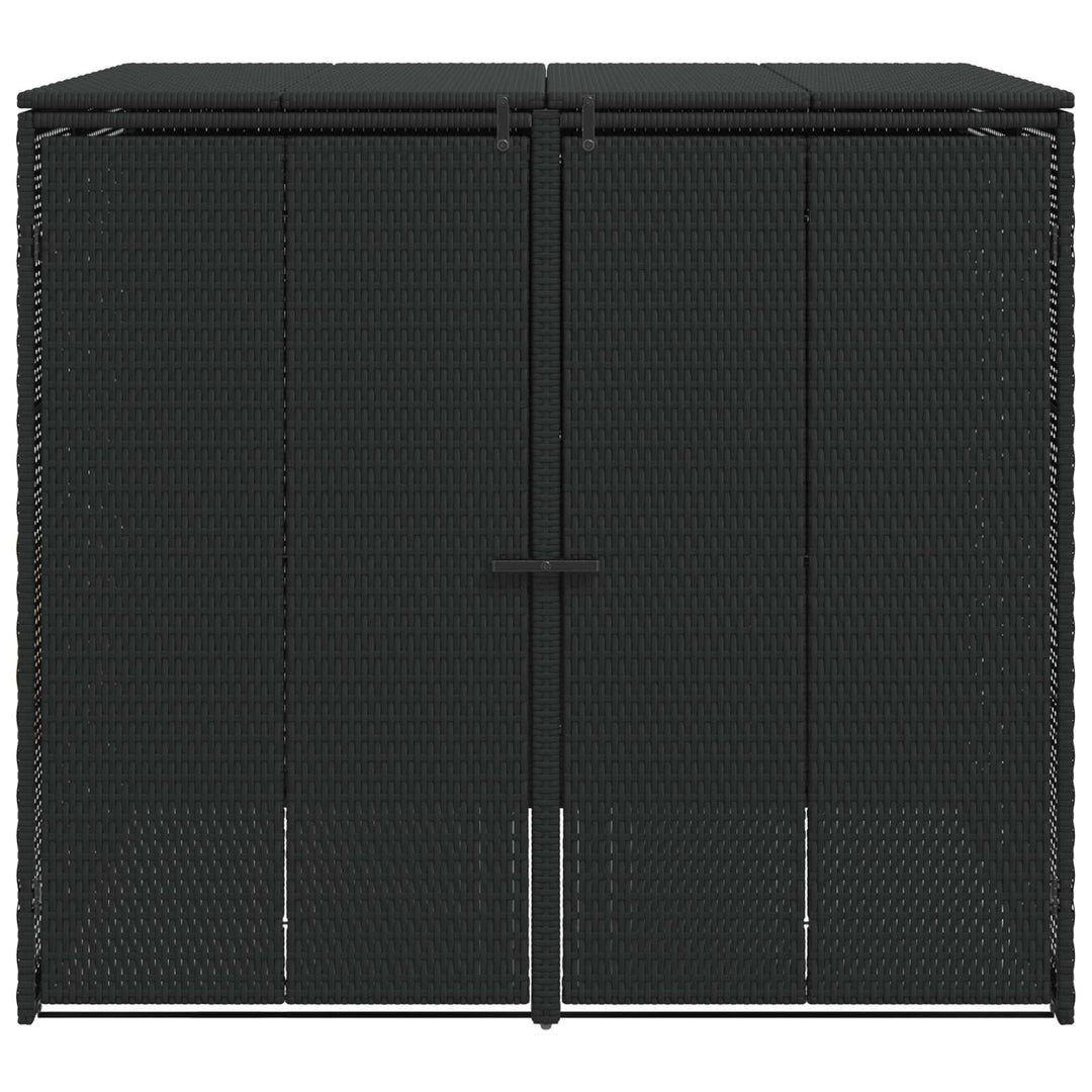 Affaldsbin boks 2 pcs Sort 130 x 80 x 115 cm Polyethylen