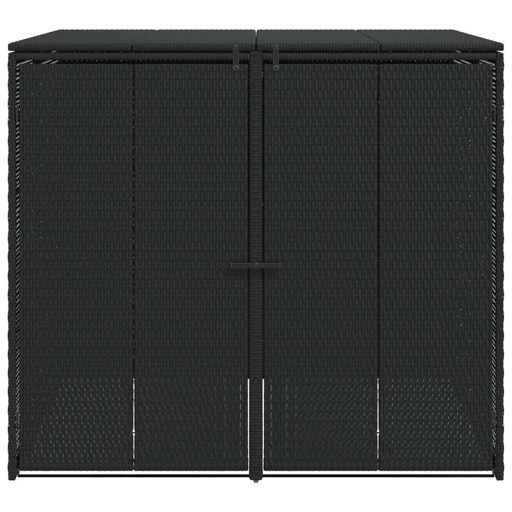 Affaldsbin boks 2 pcs Sort 130 x 80 x 115 cm Polyethylen