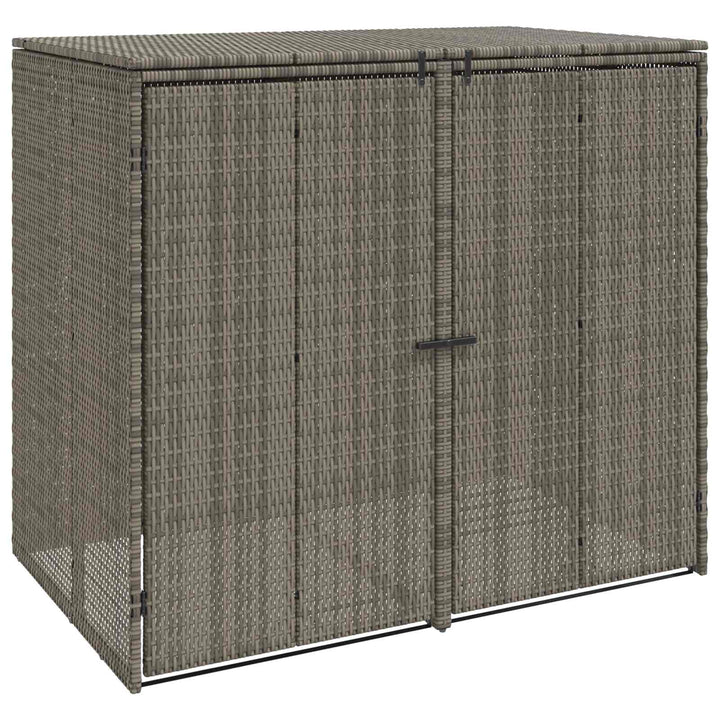Affaldsbin boks 2 pcs Grå 130 x 80 x 115 cm Polyethylen