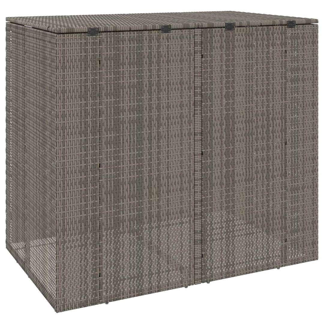 Affaldsbin boks 2 pcs Grå 130 x 80 x 115 cm Polyethylen