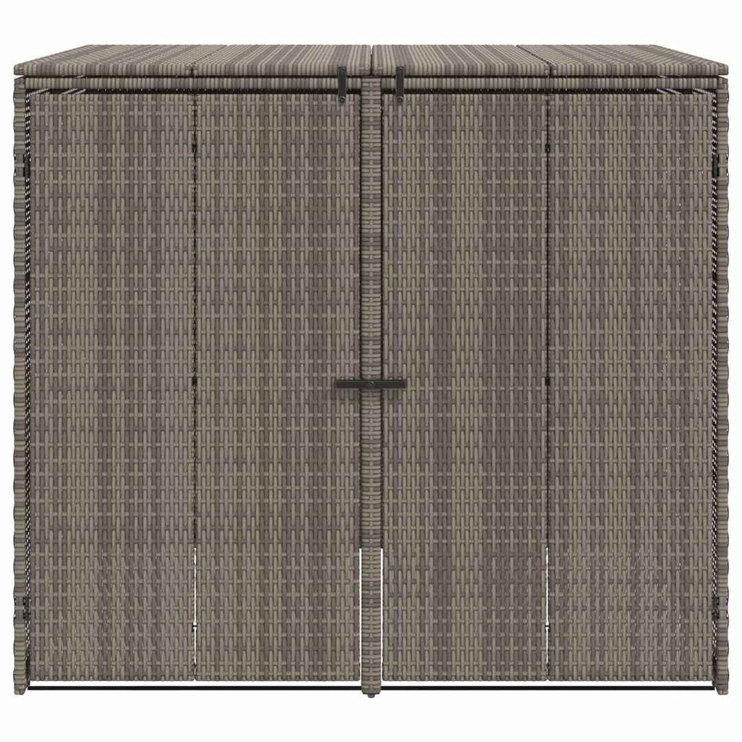Affaldsbin boks 2 pcs Grå 130 x 80 x 115 cm Polyethylen