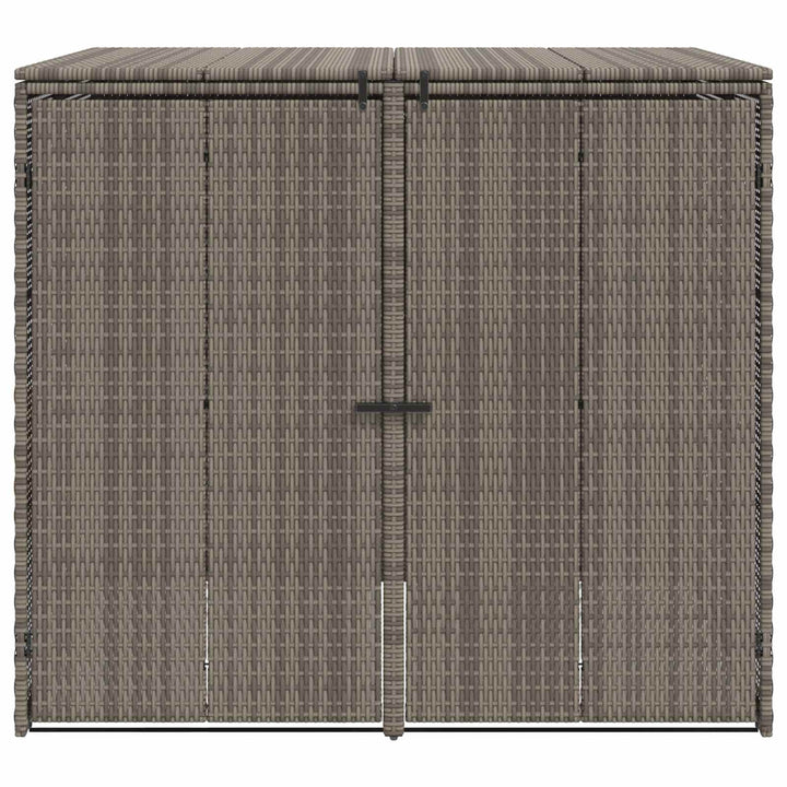 Affaldsbin boks 2 pcs Grå 130 x 80 x 115 cm Polyethylen