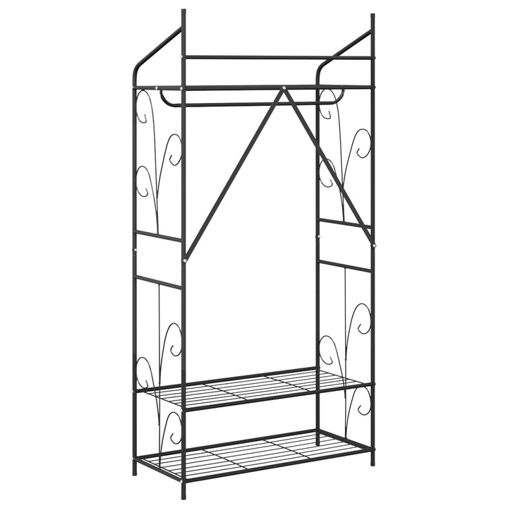 Åben Garderobe Ensfarvet 2 pcs 78 x 36 x 158 cm
