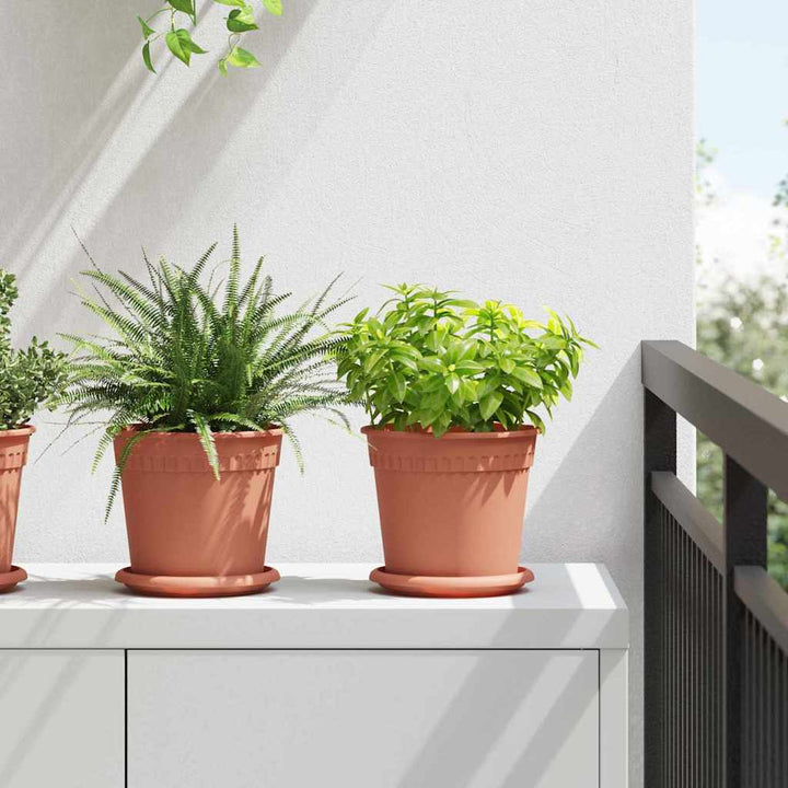Plantepotter 24 pcs Mursten Rød Ø 17 x 14 cm Plastik