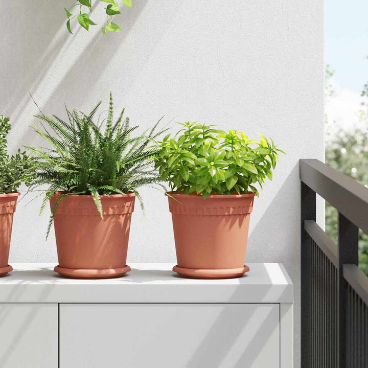 Plantepotter 24 pcs Mursten Rød Ø 19 x 16 cm Plastik