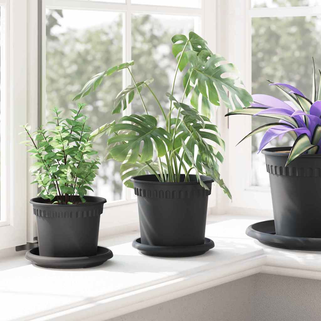 Plantepotter 24 pcs Sort Ø 15 x 12 cm Plastik