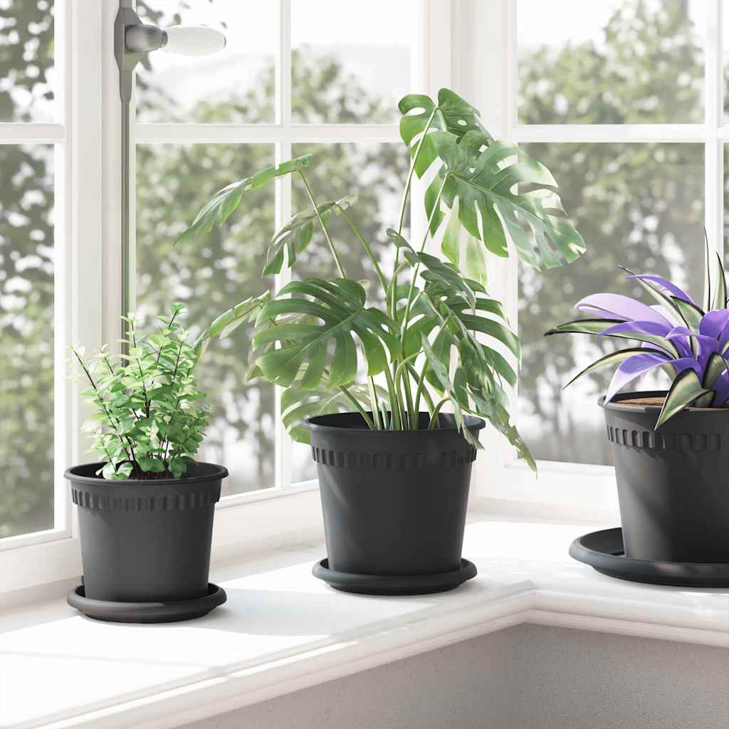 Plantepotter 24 pcs Sort Ø 17 x 14 cm Plastik