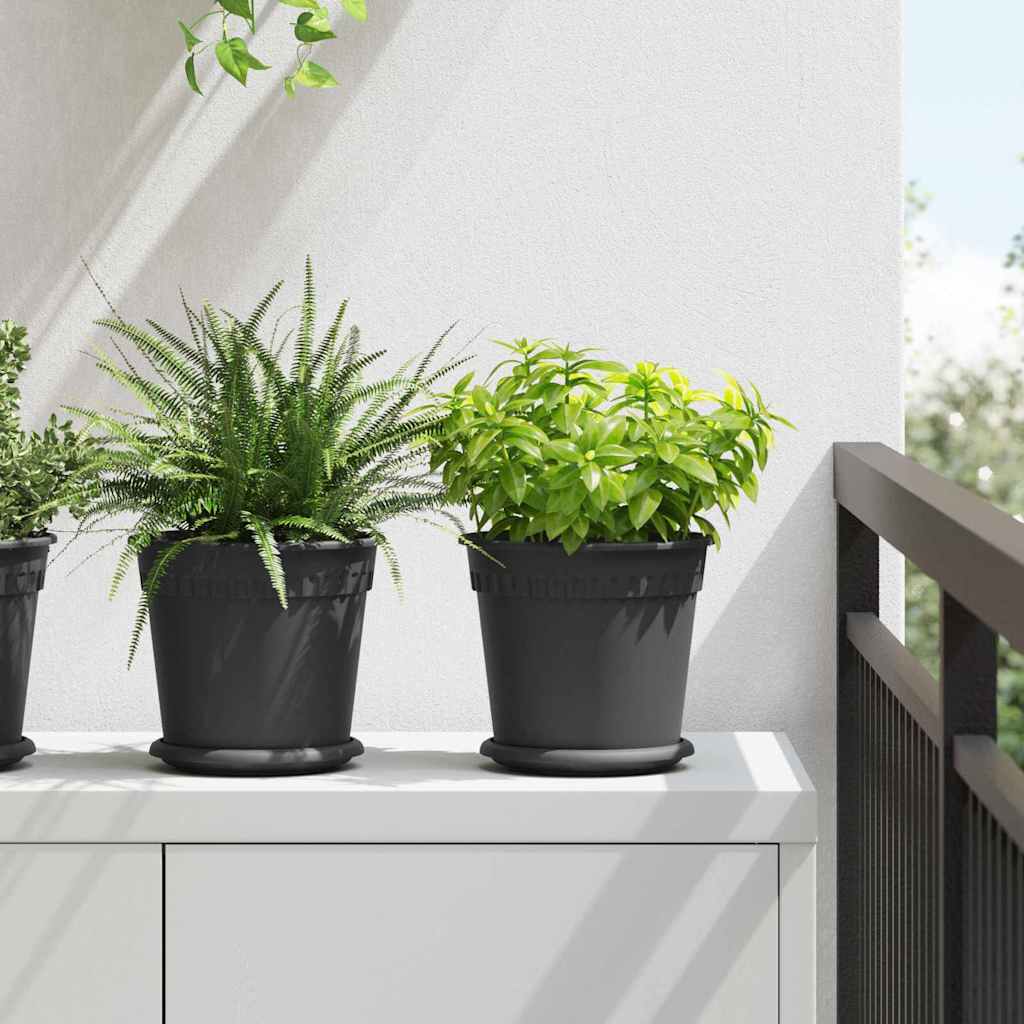 Plantepotter 24 pcs Sort Ø 19 x 16 cm Plastik