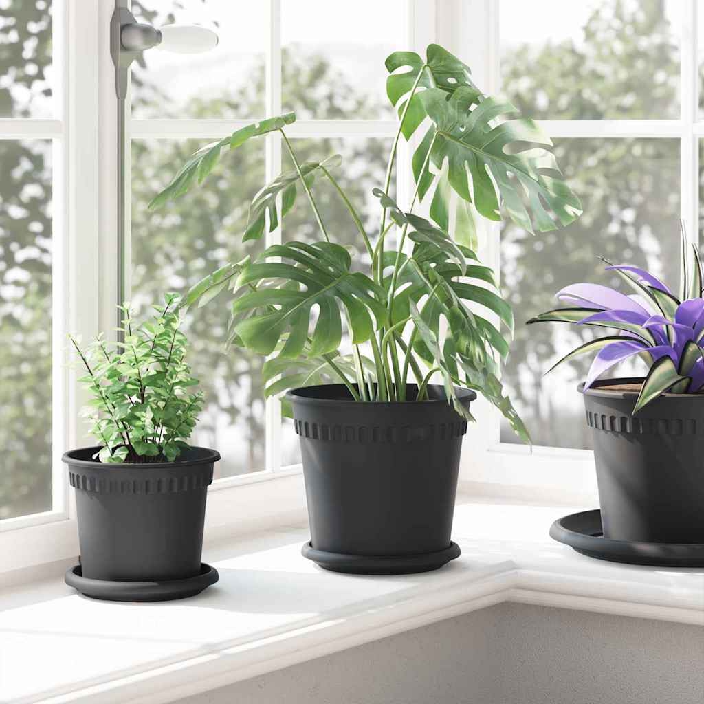 Plantepotter 24 pcs Sort Ø 19 x 16 cm Plastik