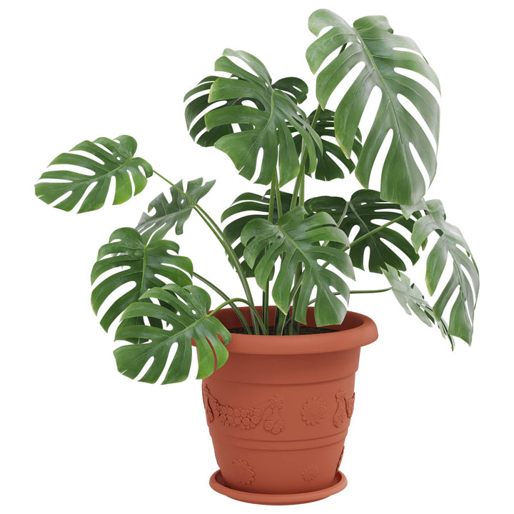 Plantepotter 6 pcs Mursten Rød Ø 39 x 32 cm Plastik