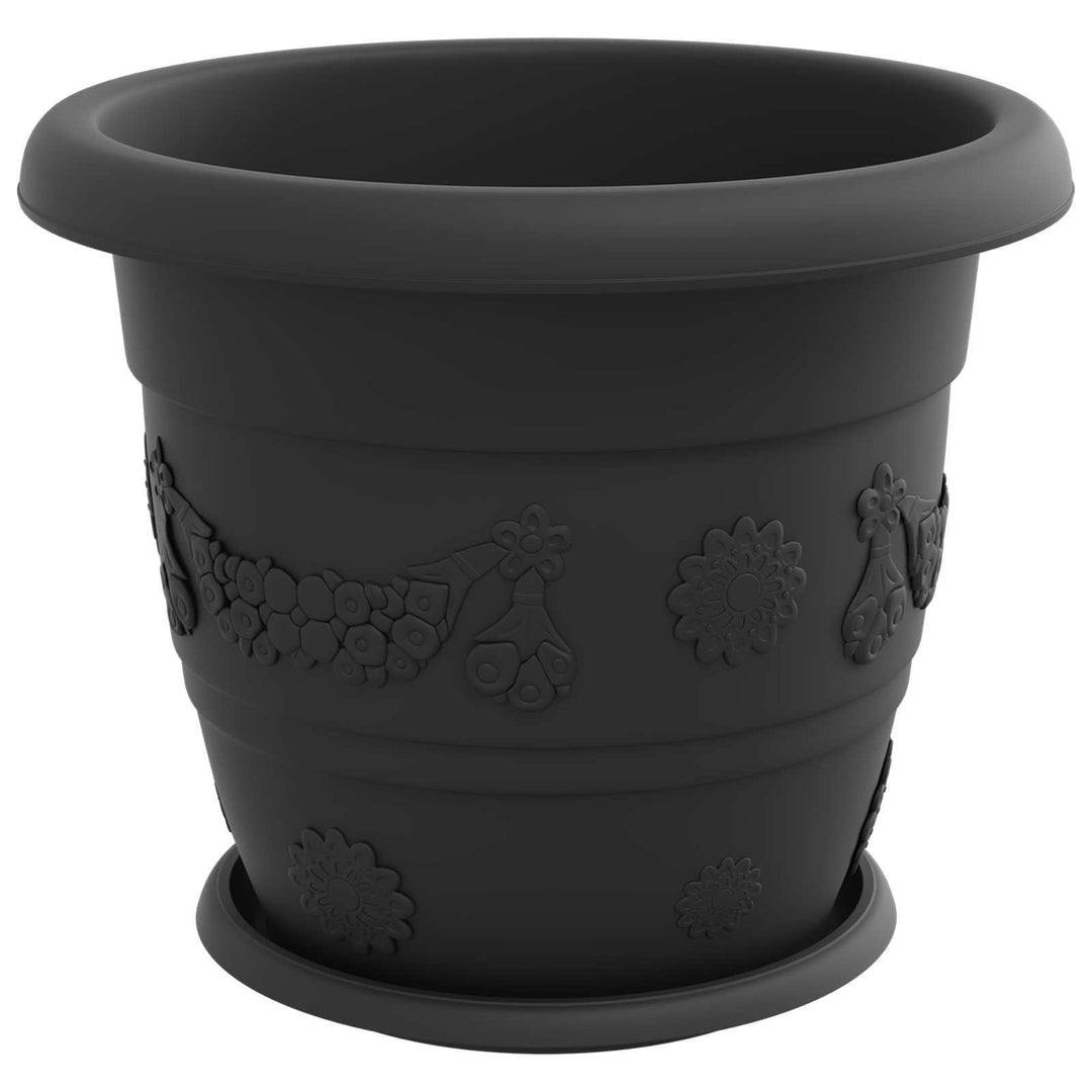Plantepotter 6 pcs Sort Ø 34 x 28 cm Plastik