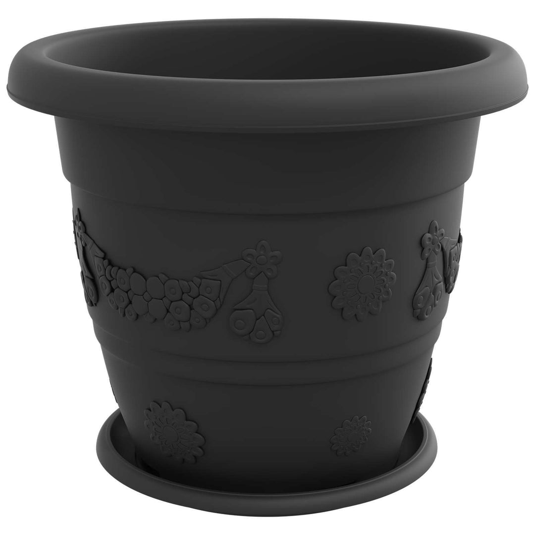 Plantepotter 6 pcs Sort Ø 39 x 32 cm Plastik
