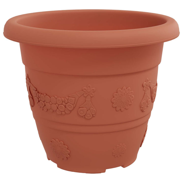 Plantepotter 24 pcs Mursten Rød Ø 22 x 18 cm Plastik