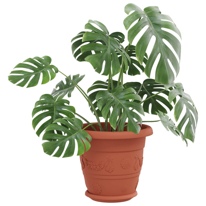 Plantepotter 24 pcs Mursten Rød Ø 22 x 18 cm Plastik