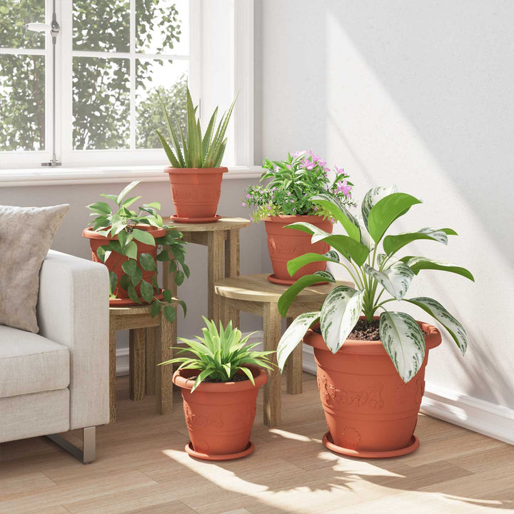 Plantepotter 24 pcs Mursten Rød Ø 26 x 21.5 cm Plastik